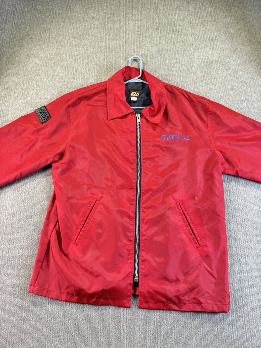 Vintage Star Wars Episode 1 Pod Racing Red Full Zip Jacket Size Men’s Large NWT